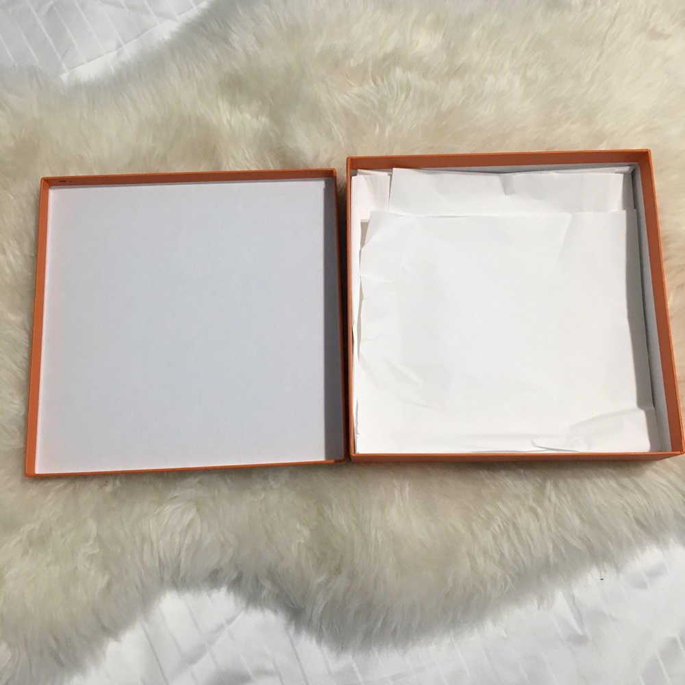 Empty Authentic Hermes Accessories Box Packaging - image 3